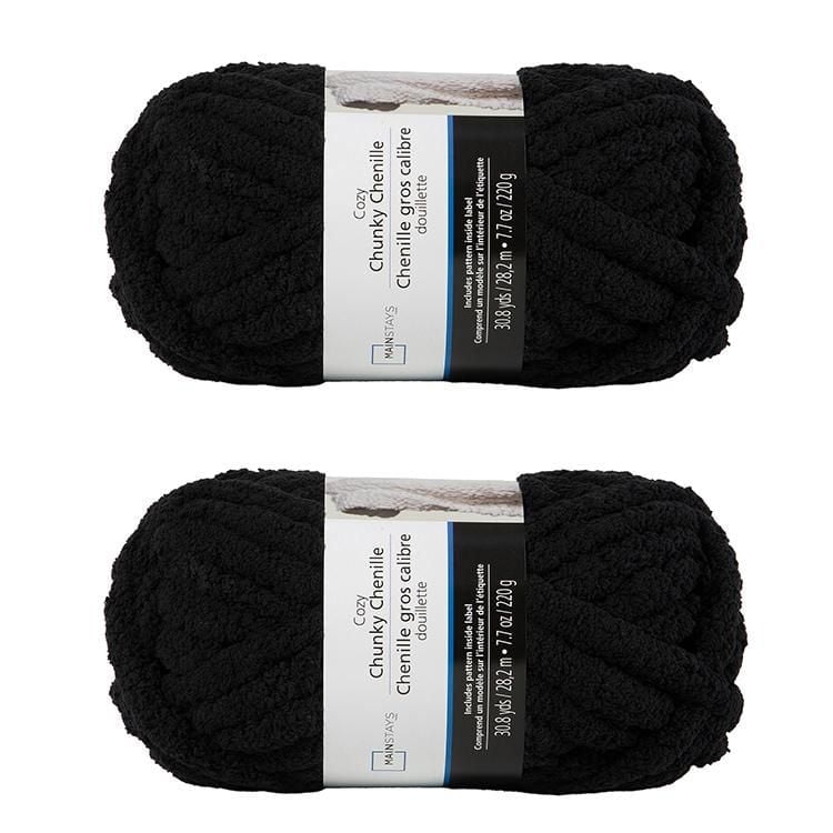 Lot de 2 fils de polyester noir MAINSTAYS