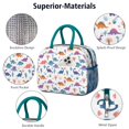 thumbnail image 4 of Womens White Dinosaurs Trees Cacti Pattern Lunch Box for Work,Insulated Lunch Bag for Women,Loncheras Para Mujer,Leakproof Adult Lunch Bag for Work,Beach,Travel,Picnic,Camping, 4 of 7