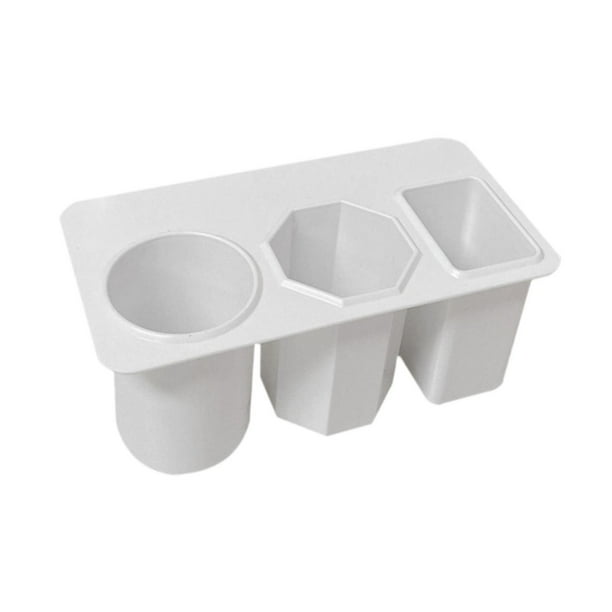 Organizador de almacenamiento lateral de escritorio Elegante soporte para esmalte de uñas y maquillaje Fácil instalación Negro