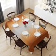 thumbnail image 6 of Grey Dark Brown Ombre Table Cloth Waterproof Tablecloths, Modern Abstract Art Gradient Tablecloth Dining Table Cover for Kitchen Party Tabletop Outdoor, Rectangle Tablecloth 54x108 Inch, 6 of 9