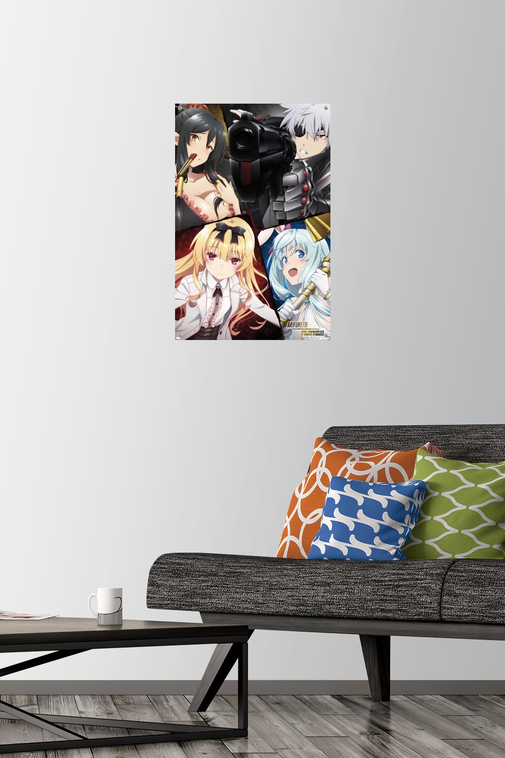 Arifureta: From Commonplace to World's Strongest: Season 1 - Key Art Wall Poster with Push Pins, 14.725" x 22.375"