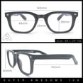 thumbnail image 3 of Classic Narrow Rectangle Horn Rim Blue Light Filter Computer Glasses [Peach], 3 of 8
