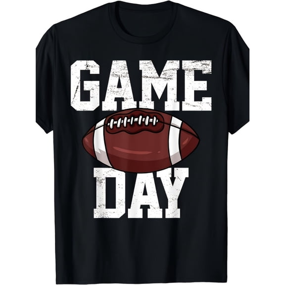 Men's 100% Cotton T-Shirt 180gsm - Men's Vintage Football Graphic T-Shirt, Black Comfortable Breathable Soft Tee, Gift for Men