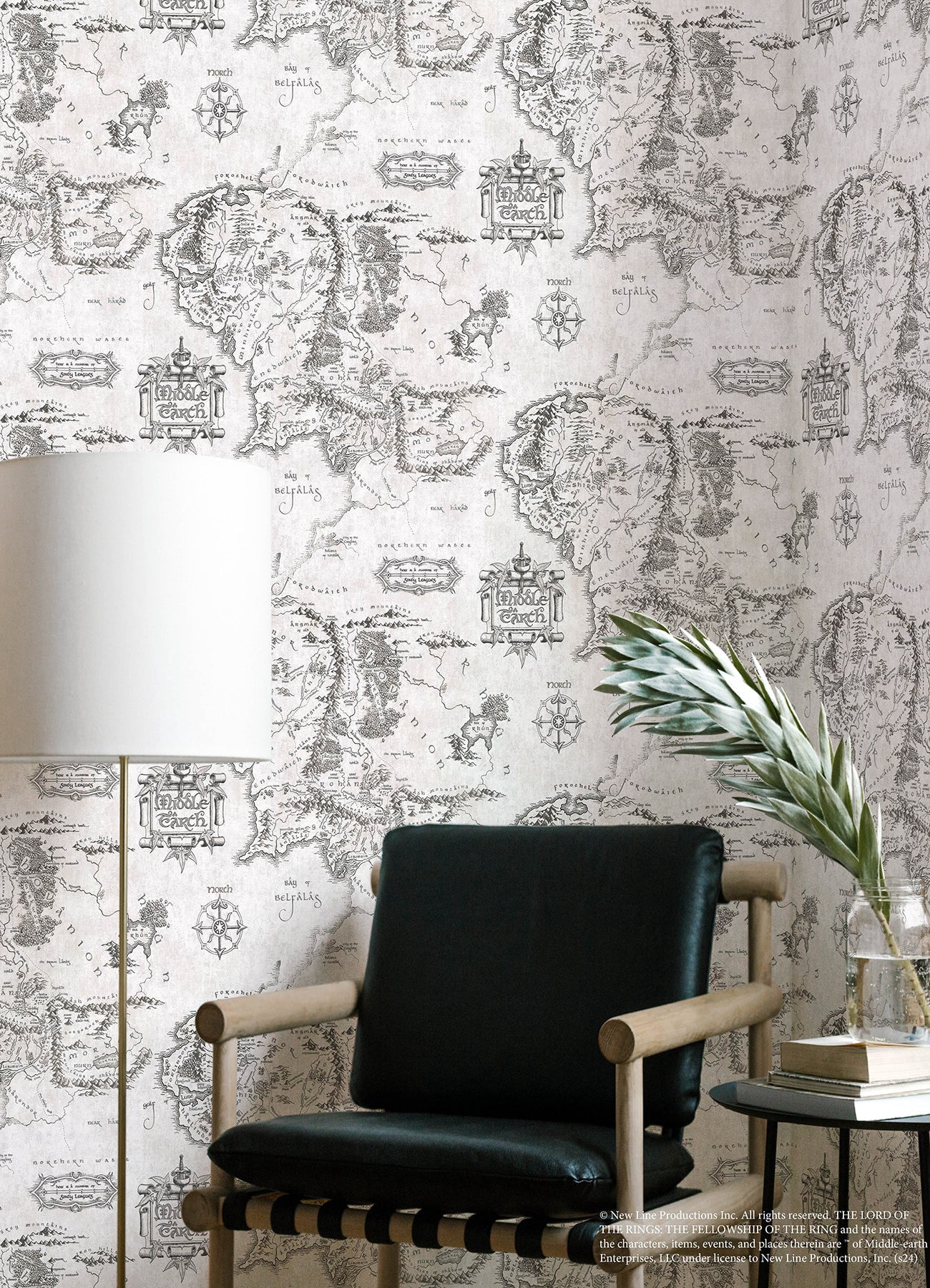 Lord of the Rings Middle Earth Map Peel & Stick Wallpaper