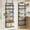 Black, variant on 6-Tier Over the Door Pantry Organizer, Heavy-Duty Metal Storage  for Kitchen, Bathroom, Bedroom