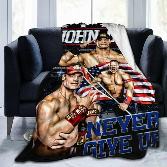 John Boxer Cena Blanket Throw Air Conditioning Blankets Soft Throws for Couch Bed All Seasons Use 50"x40"