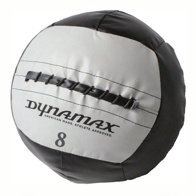 Dynamax Accelerator I 8 Pound 4 Inch Diameter Fitness Medicine Ball, Black/Gray