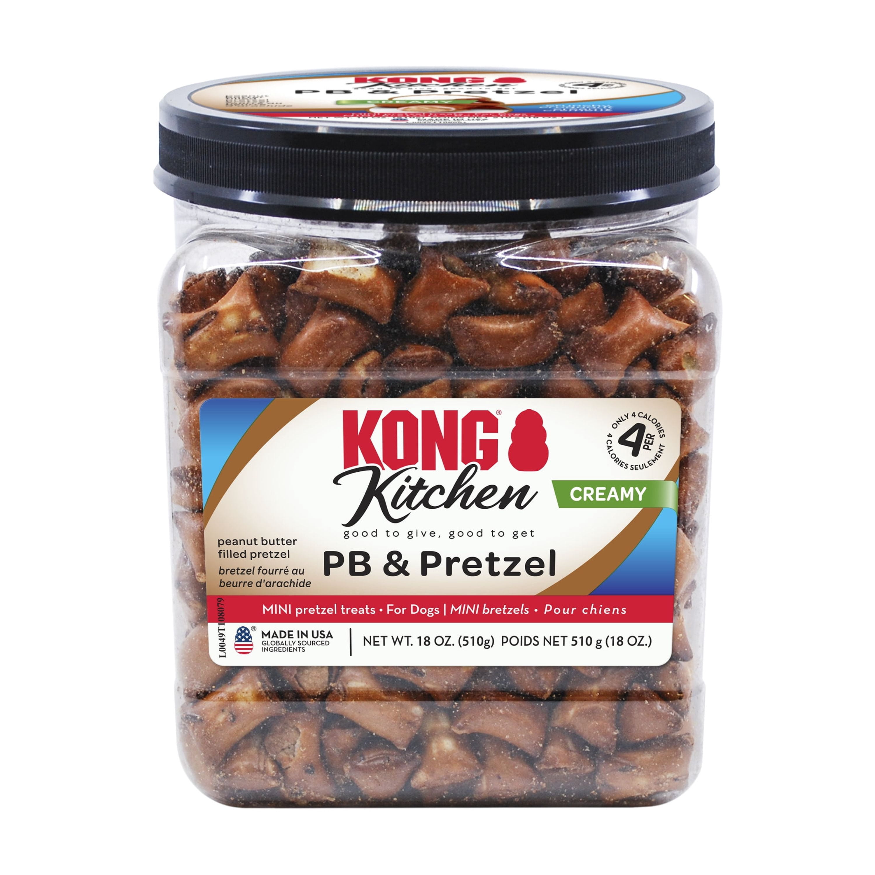 KONG® Kitchen Peanut Butter and Pretzel Dog Treats, 18 Ounces
