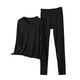 thumbnail image 1 of Conjunto de Ropa Interior Larga de Mujer Cuello en V Manga Larga Lencería Casual Ropa de Dormir Pajama Set Confort Suave, Lencería de Manga Larga para Mujeres, 1 of 8
