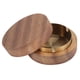 thumbnail image 2 of Cenicero de Nogal con Tapas Cenicero de Madera una Prueba de Viento Cenicero PortáTil para Fumadores Oficina Escritorio, Regalo para Hombres (Oro), 2 of 5