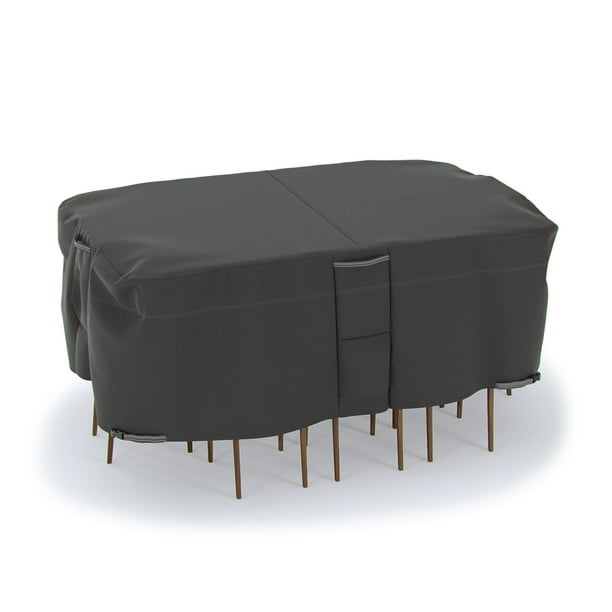 Dura Covers LRFP5519 Taupe Collection Oval/Rectangle Patio Table and