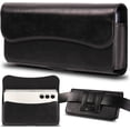 thumbnail image 2 of Holster for iPhone 15 Pro Max 15 Plus, 14 Pro Max 13 Pro Max, Galaxy S24 Plus Fold 5/4/3 - Premium Cell Phone Case with Belt Clip [Magnetic Closure] Phone Belt Holder for Men, Black, 2 of 8