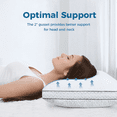 thumbnail image 4 of COOKEY Cooling Shredded Memory Foam Pillows King Size Set of 2, Adjustable Firm Bed Pillow with Gusset for Side, Back, Stomach Sleepers,20"x36", 4 of 10