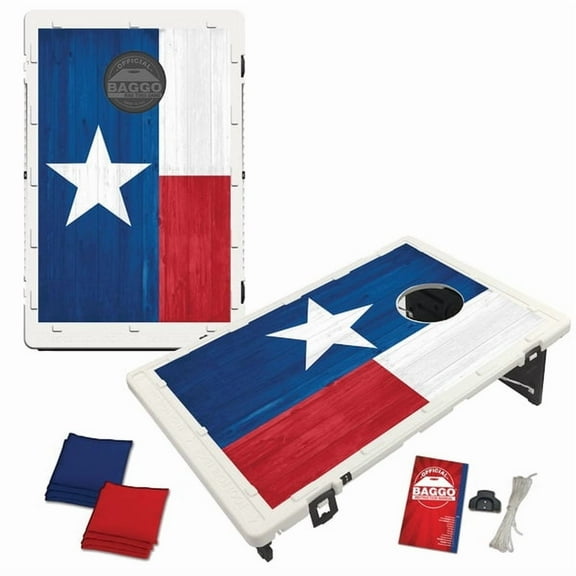 Big Tex Texas Flag Portable 2x3 Bean Bag Toss Cornhole Style Game by BAGGO