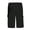 Black, variant on AOOCHASLIY Shorts Men Clothes Men's Pleated Soft Solid Color Fitness Sports Five-point Shorts