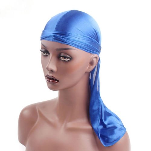 Turban en Soie à la Mode Chapeau de Pirate Durags Unisexes Bandana Turban