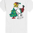 thumbnail image 3 of Peanuts - Snoopy Woodstock Christmas Tree - Men's Short Sleeve Graphic T-Shirt, 3 of 6