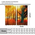 thumbnail image 3 of Natural Landscape Blackout Curtains, Forest Sunset Maple Leaf Lawn Woodland Pattern Printed Curtains for Bedroom Living Room Insulation Curtains 42x54 Inches, 3 of 6