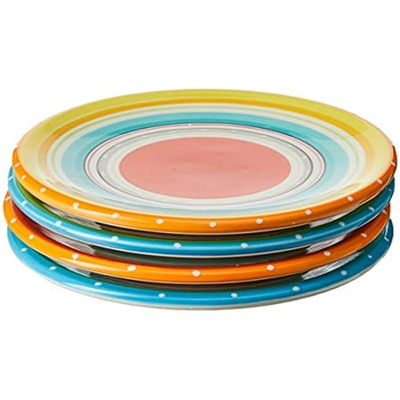 

Certified International Mariachi Canape Plates (Set of 4) 6 Multicolor