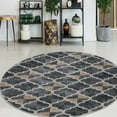 thumbnail image 1 of Radici USA 3797 Iseo Contemporary Gray Geometric Area Rug (5'3" Round), 1 of 2