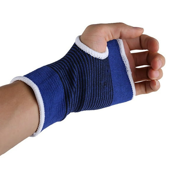 harmtty 1 Pair Sport Gloves Breathable Shock Absorption Nylon Gym Workout Gloves for Sport Lovers,Blue