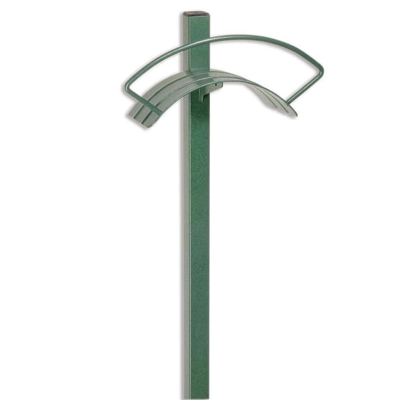 Yard Butler Hanger for Tidy No Kink Garden Storage - HC-2 Yard Butler Heavy Duty Metal Free Standing In-Ground Outdoor Hose Hang, green CA1