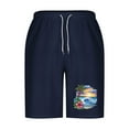 thumbnail image 4 of VgaVtl Shorts Men Summer Sports Plus Size Shorts Men Graphic Hawaii Drawstring Regular Casual Shorts,Blue 5XL, 4 of 5