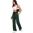thumbnail image 4 of Cadmus Lightweight Wide Leg Pants for Women 30" High Waisted Casual Lounge Travel Work Sweatpants Loose Fit, 4 of 10