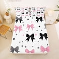 thumbnail image 3 of Erosebridal Kawaii Princess Bow Bed Sheets for Boys Girls, Cute Star Print King Sheets, 4-Piece, 3 of 6