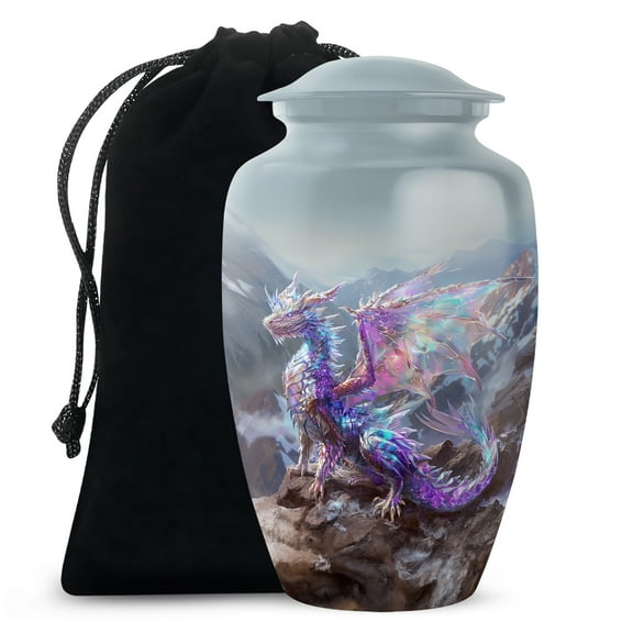 Dragon Urn For Ashes Adult Male – Large Urns For Human Ashes Adult Man - Cremation Urns For Human Ash Female - Funeral Burial Ash Memorial Urn (Size - 10 Inch, 200 Cubic)