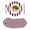 Red, variant on Nautical Anchor Round 15 Inch Placemats Set of 4, Red Navy Blue White Stripe Geometric HeatResistant Non Slip Place Mats for Dining Table, Wipeable Braided Kitchen Table Mats for Housewarming