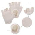 thumbnail image 3 of Unique Bargains Yoga Gloves Durable Fingerless Pilates Gloves One Size Beige, 3 of 5