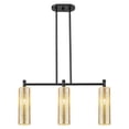 thumbnail image 4 of 434-3I-BK-G434-12ME Innovations Lighting Crown Point - 3 Light Island In Industrial Style-14.75 Inches Tall and 30.5 Inches Wide-Matte Black, 4 of 5