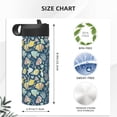 thumbnail image 4 of Sikiie Underwater Creature Print 18OZ Insulated Straw Cup, Portable Leak-proof Sports Water Bottle, Stainless Steel Water Cup Suitable for Home and Outdoor, 4 of 8