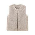 thumbnail image 1 of Chaqueta y abrigo informal sin mangas y sin capucha para mujer, cárdigan sin mangas de color liso a la moda, abrigo exterior para mujer, 1 of 5