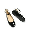 thumbnail image 4 of DREAM PAIRS Women's Ballet Flats Round Toe Comfortable Ankle Strap Ballerina Flats Shoes, 4 of 7