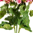 thumbnail image 3 of Vickerman 19 5" Artificial Coral Geranium Bush., 3 of 7