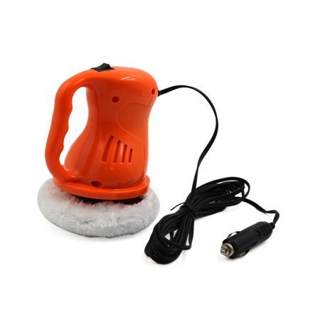 Unique Bargains DC 12V Orange Waxing Buffing Machine Car Electric Waxer Polisher Cleaning
