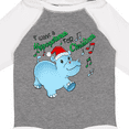 thumbnail image 4 of Inktastic I Want a Hippopotamus for Christmas Hippo in Santa Hat Boys or Girls Long Sleeve Baby Bodysuit, 4 of 5