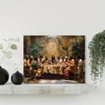 thumbnail image 4 of 1pc Elegant Black Last Supper Canvas Wall Art - High-Quality Print, Pine Wood Frame, Ready to Hang, Perfect for Living Room, Dining Area, or Classroom Decor, Ideal for Anniversaries and Special Occas, 4 of 7