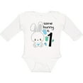 thumbnail image 3 of Inktastic Somebunny is One- First Birthday Bunny Boys or Girls Long Sleeve Baby Bodysuit, 3 of 5
