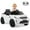 Blanc, variante sur Costway Land Rover pour Enfants sous Licence, Voiture à Chevaucher avec Télécommande, Lumières DEL, Musique, Klaxon Rouge