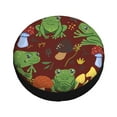 thumbnail image 3 of Bingfone Frogs And Mushrooms Spare Tire Cover Weatherproof Universal Wheel Protectors For Rv Camper Travel Trailer Suv Truck 14 Inch, 3 of 9