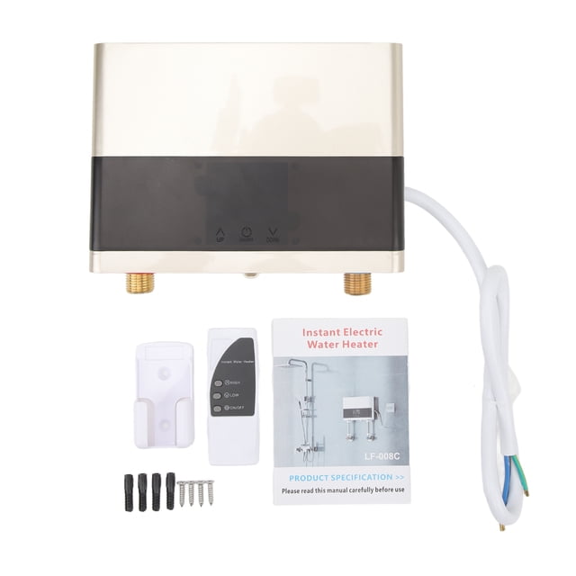 Calentador de agua instantáneo Calentador de agua caliente instantáneo eléctrico para el hogar cocina interior 110 V enchufe de EE. UU. 4000 W oro