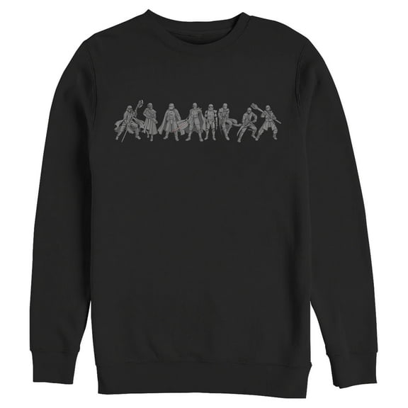 Men's Star Wars: The Rise of Skywalker Knights of Ren Line Sweatshirt Black 3X Large
