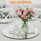 thumbnail image 4 of Houseables Centros de mesa con espejo para mesas, espejos redondos, 12 unidades, 10.0 in, juego de platos planos de cristal para velas, azulejos decorativos, manualidades, tocador, fiesta, decoración,, 4 of 7
