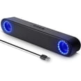 thumbnail image 1 of Computer Speakers, USB-powered PC Speakers for Desktop Computers and Laptops, with LED Lights, Plug and Play, 1 of 6