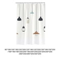 thumbnail image 2 of W200cm H200cm Waterproof Shower Curtain for Bathroom Decor - Dry And Wet Areas Separate With Polyester Being Breathable And Comfortable, 2 of 8