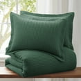 thumbnail image 5 of Levtex Home - Mills Waffle Forest Green Duvet Cover Set - Twin Duvet Cover + One Standard Pillow Case - Forest Green Waffle Weave - Duvet Cover (68 x 88in.) and Pillow Case (26 x 20in.) - Cotton, 5 of 6