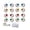 White(16 eye), variant on Halloween Glow In The Dark Eyeball Wall Stickers, 6cm 3D Luminous White 16 Eye Decals, Eye Removable Wall Decor for Indoor Window Outdoor Fence Tree Home Halloween Party Decorations